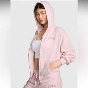 Victoria's Secret PINK Campus Fleece Full-Zip Hoodie